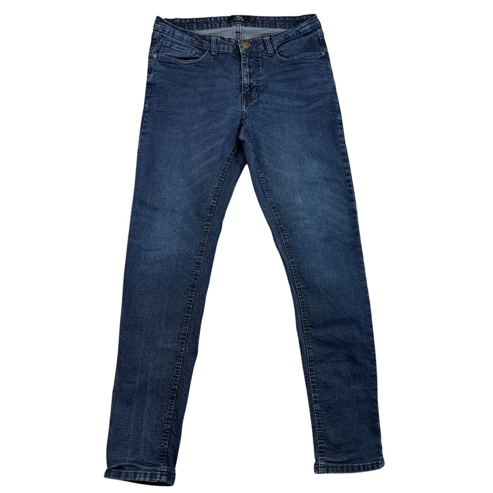 True Indigo Mens Slim Fit Dark Wash Stretch Denim Jeans 32x32 T21-606 Blue‎